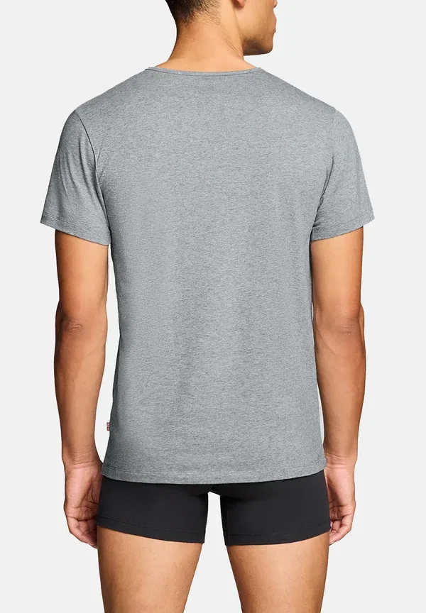 Футболка Levi'S Herren 4-er Pack мужская Herren Unterhemd Rund-Ausschnitt - майка, темно-серый — фото 2