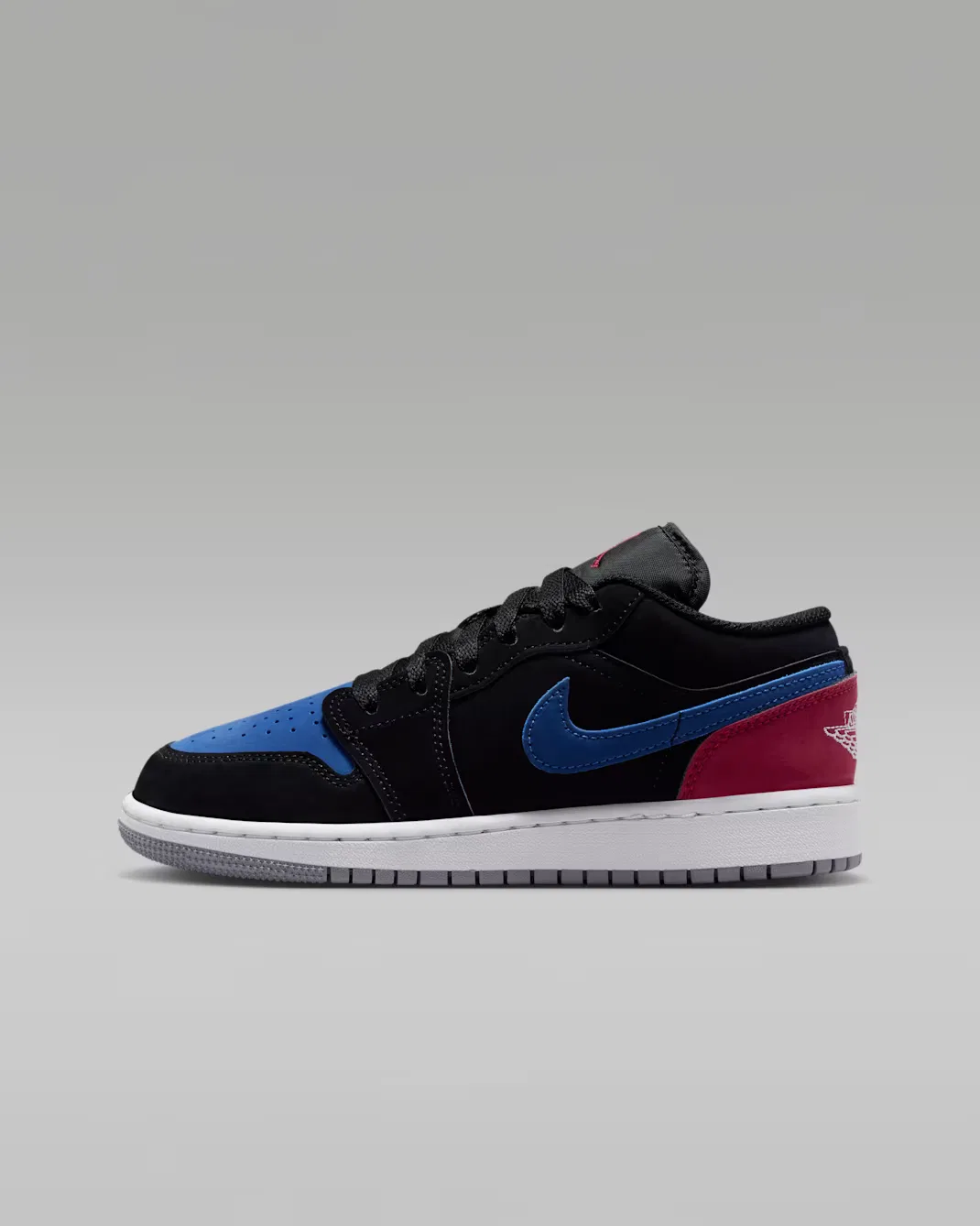 Кроссовки для детей постарше Air Jordan 1 Low, Black/True Blue/Varsity Red/Summit White