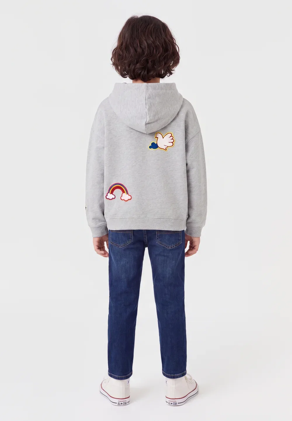 Толстовка с капюшоном Stella Mccartney Kids, Grigio Medio — фото 2