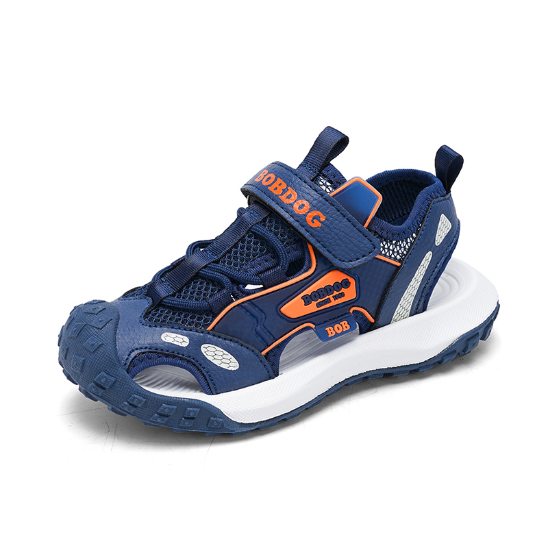 

Детские сандалии с низким верхом, нескользящие, износостойкие, легкие, амортизирующие, дышащие BOBDOG, синий