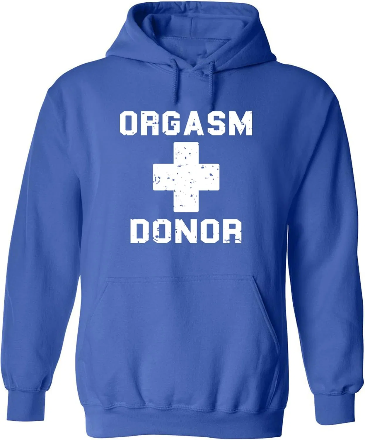 Мужская толстовка с капюшоном Orgasm Donor, Royal