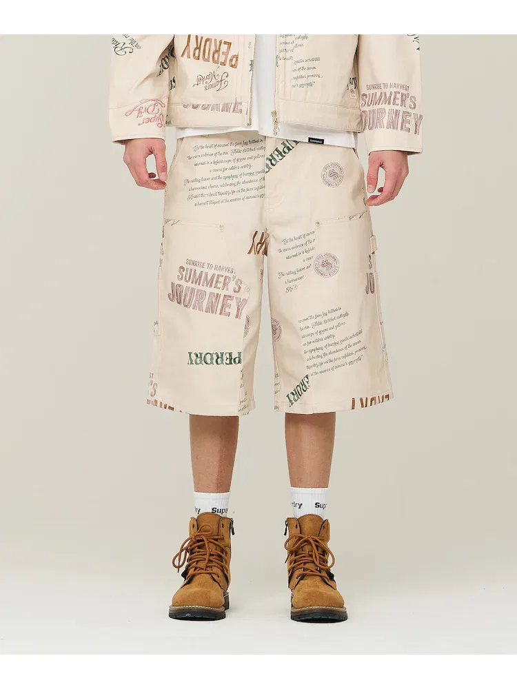 Шорты, Carpenter, Cotton Print SUPERDRY