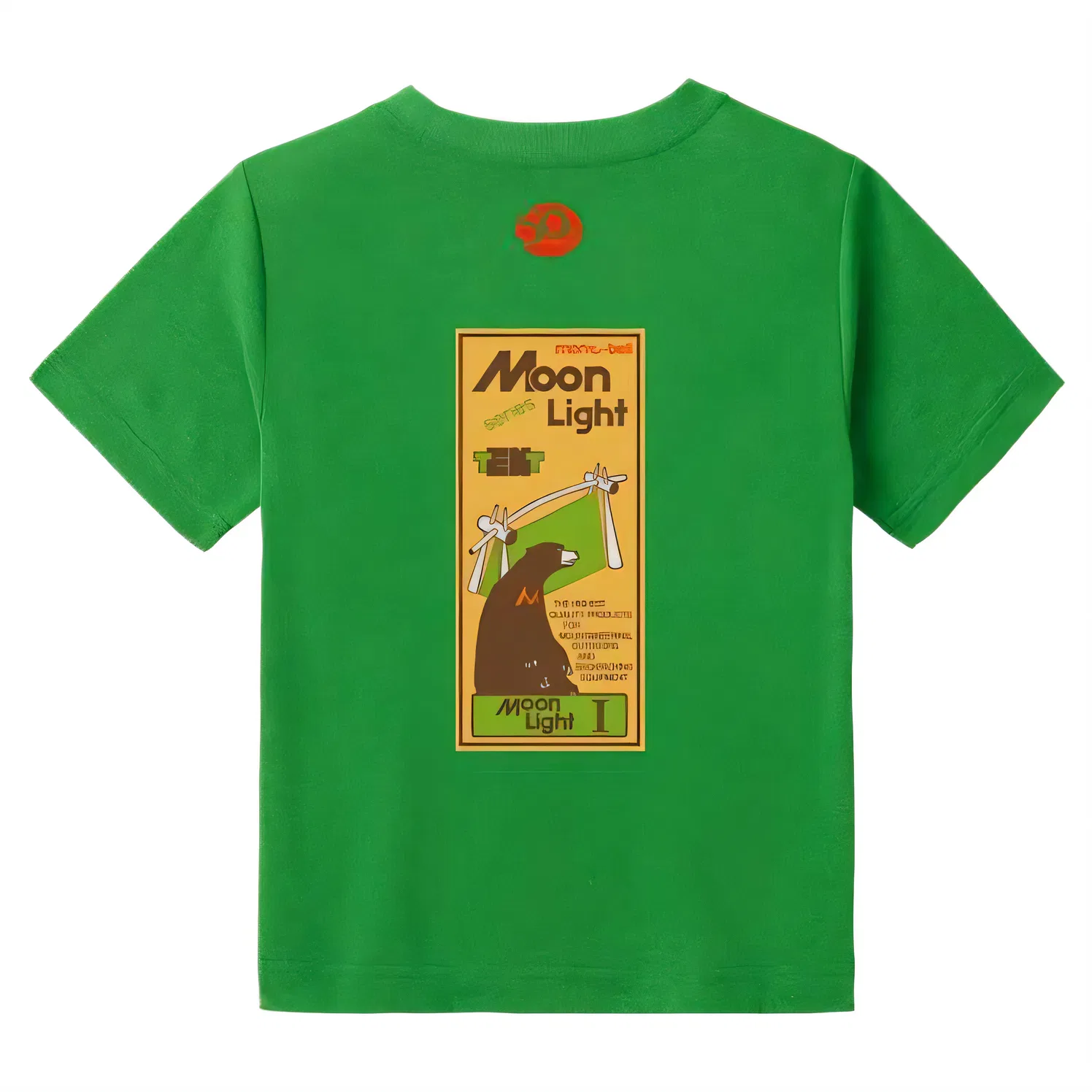 Детская футболка быстросохнущая с принтом Moon Light Tent 50th MONTBELL — фото 3