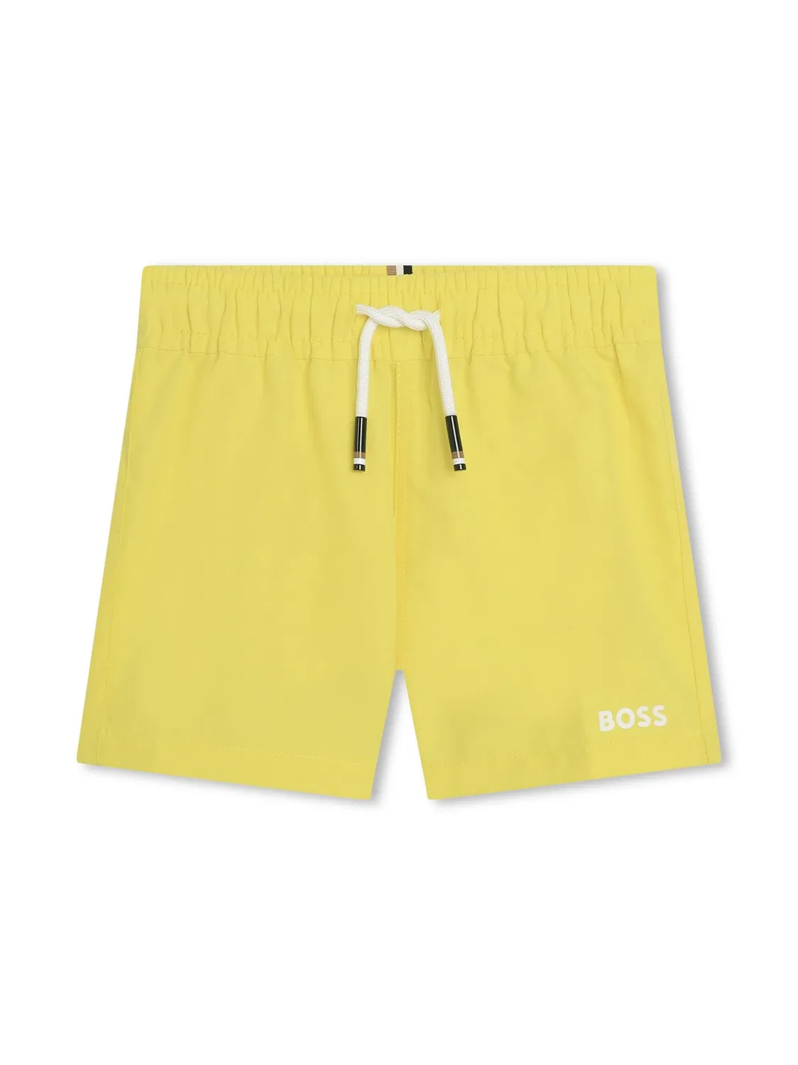 Шорты для плавания с принтом логотипа BOSS, желтый