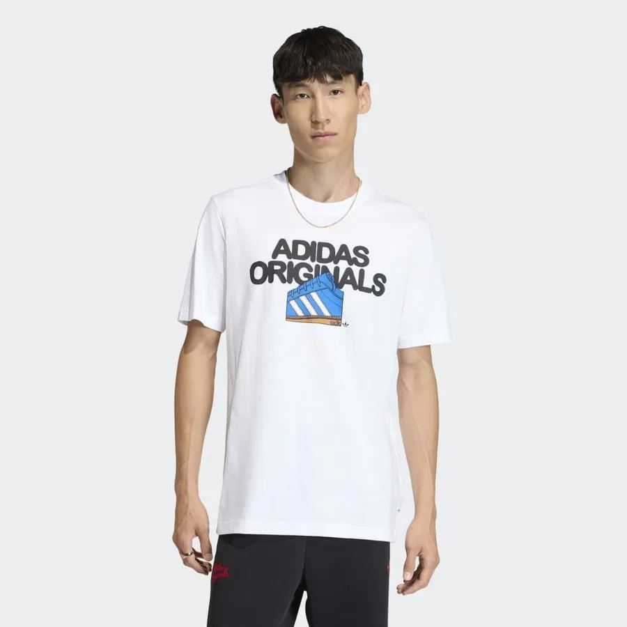Футболка с принтом KT0488 Gfx T adidas, Белый