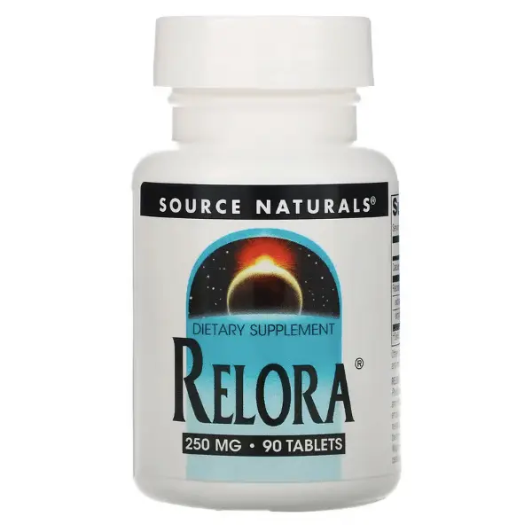 

Релора, 250 мг, 90 таблеток, Source Naturals
