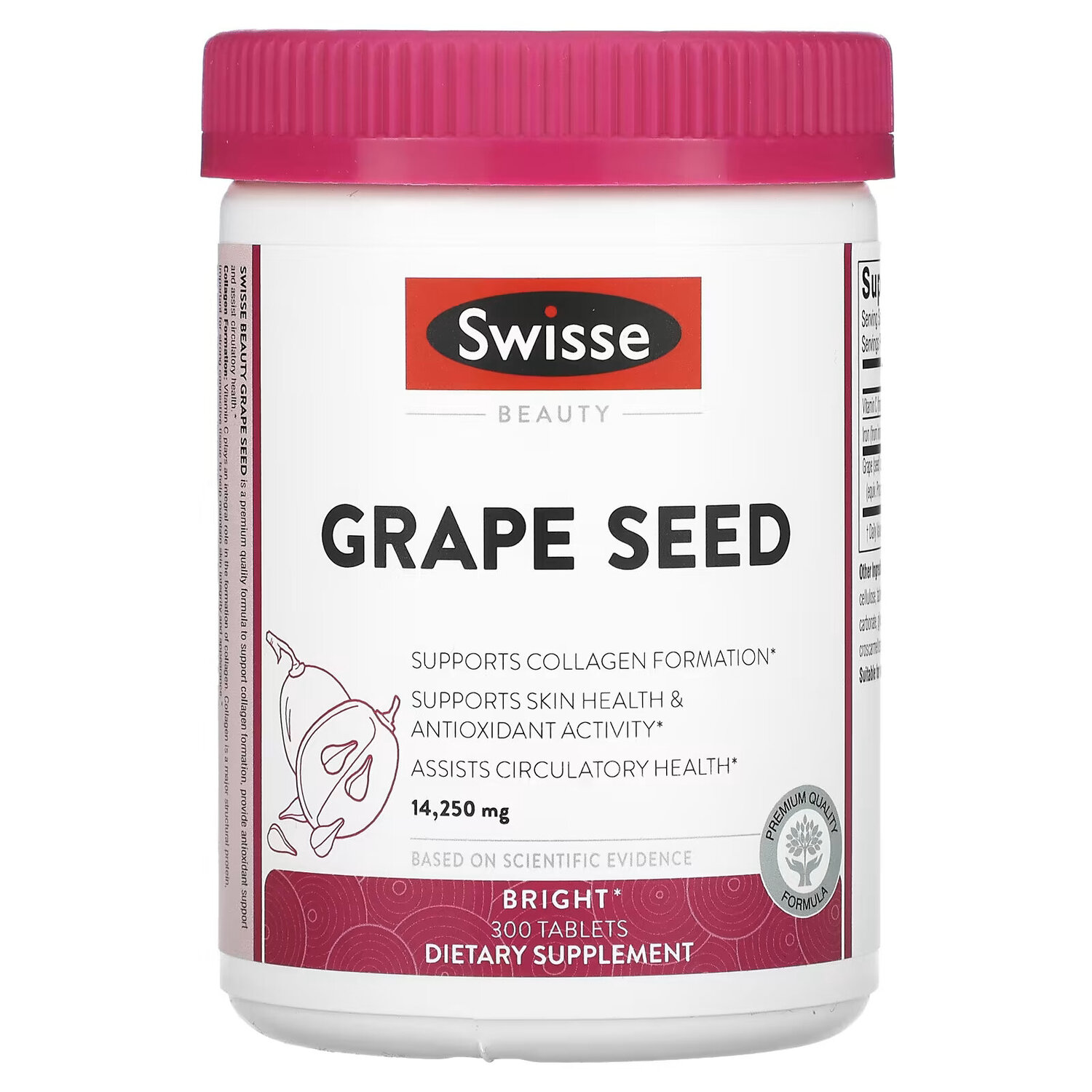 

Swisse, Ultiboost, экстракт виноградных косточек, 14 250 мг, 300 таблеток