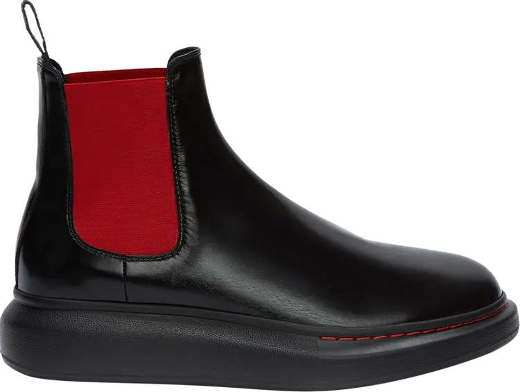 Ботинки Alexander McQueen Wmns Hybrid Chelsea Boot Black Red, черный