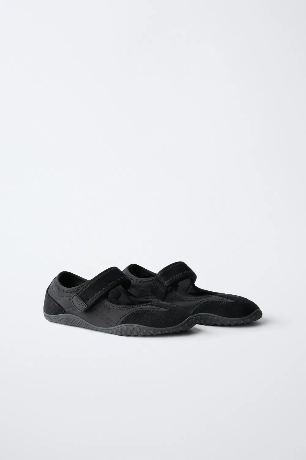 Спортивные балетные туфли из нескольких частей ZARA, Black — фото 2