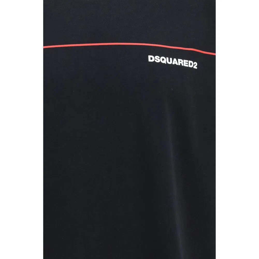 Мужская футболка с принтом Dsquared2, Black — фото 3