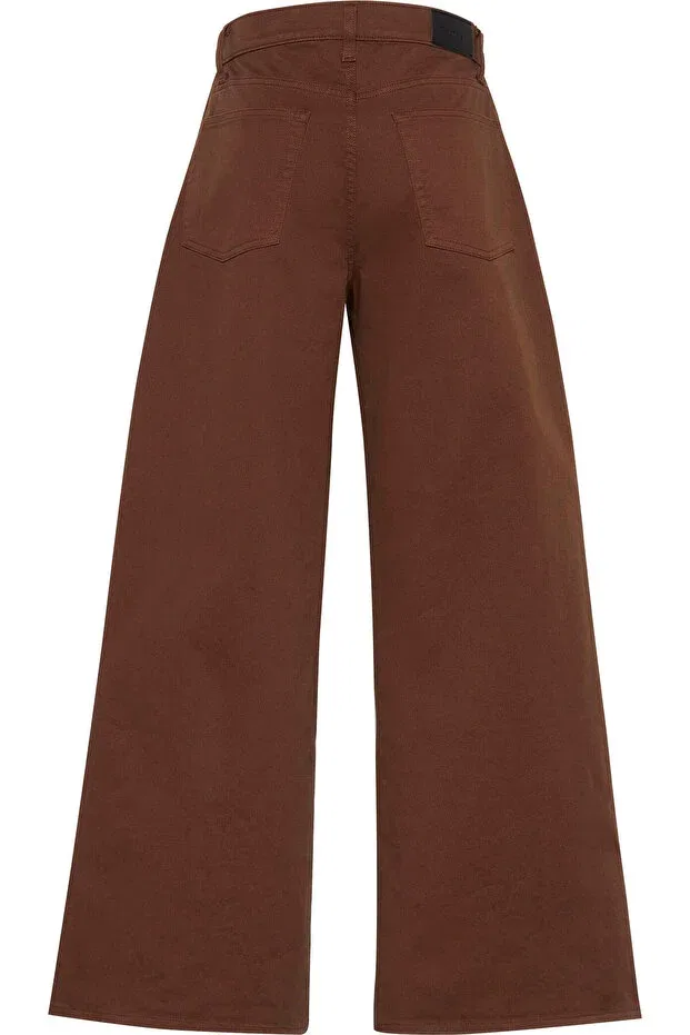 Женские широкие брюки с 5 карманами Calvin Klein, Brown — фото 2