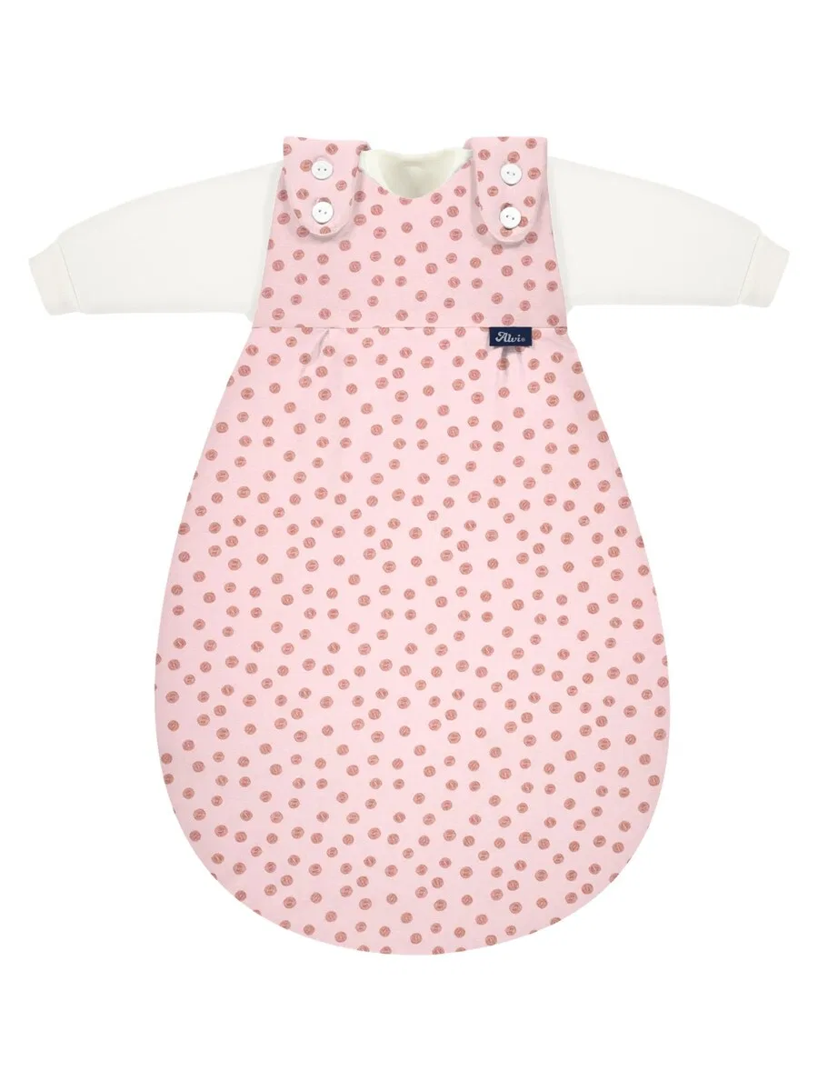 Спальный мешок ALVI 'Schlafsack Baby-Maxchen 3-teilig Bio-Baumwolle' розового цвета
