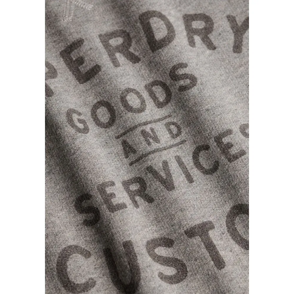 Свитшот Vintage Print Superdry, серый — фото 4