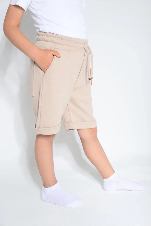Детские шорты для мальчиков хлопковые Lakos Kidspitircik, Beige