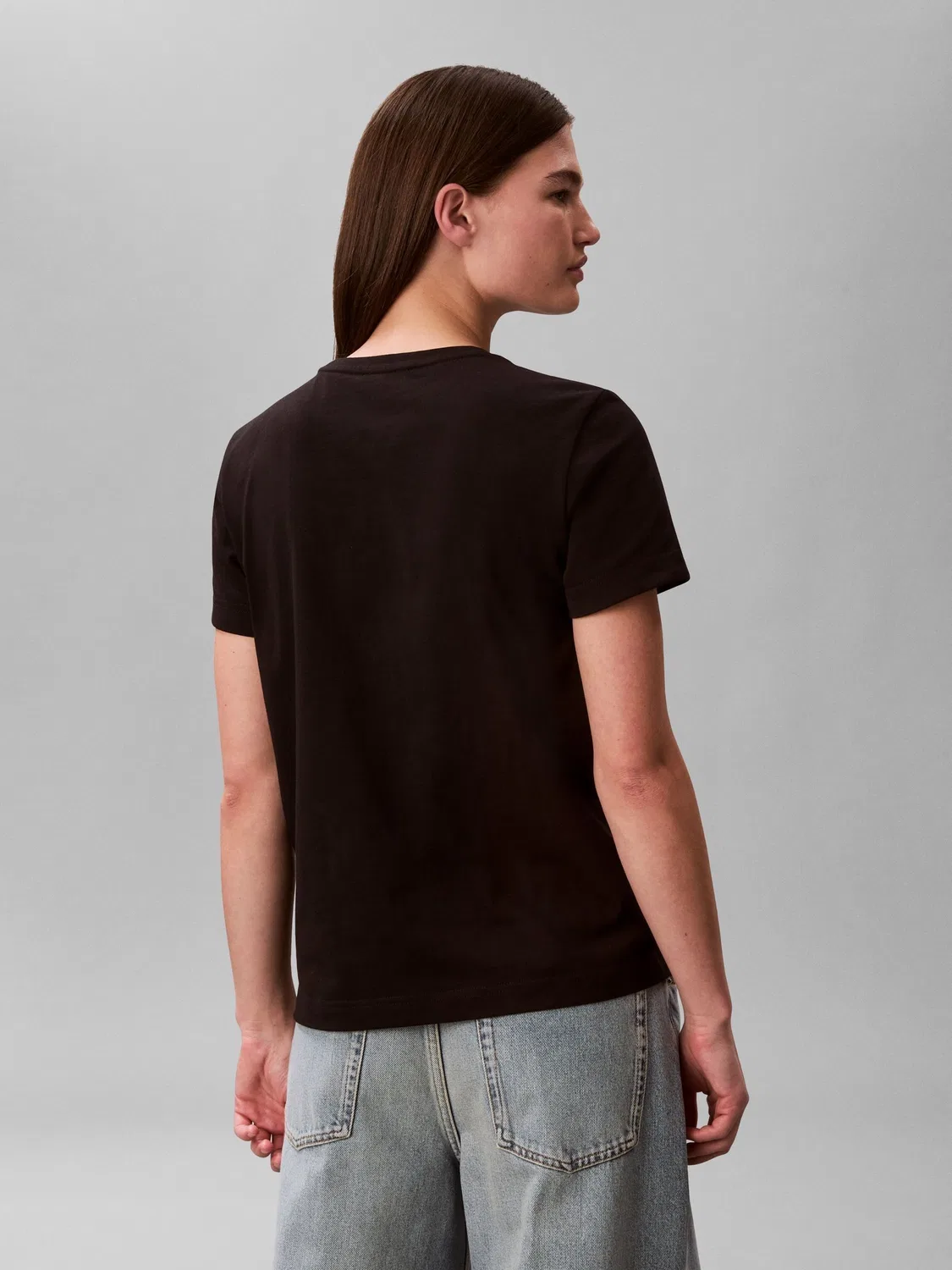 Футболка с тканым лейблом Calvin Klein, черный — фото 3
