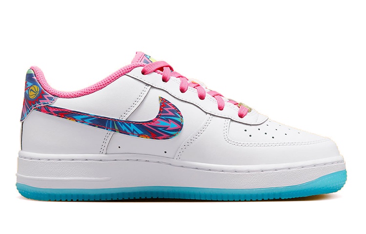 Кроссовки Nike Air Force 1 Low '07 All-Star 2023 (GS), белый/розовый — фото 2