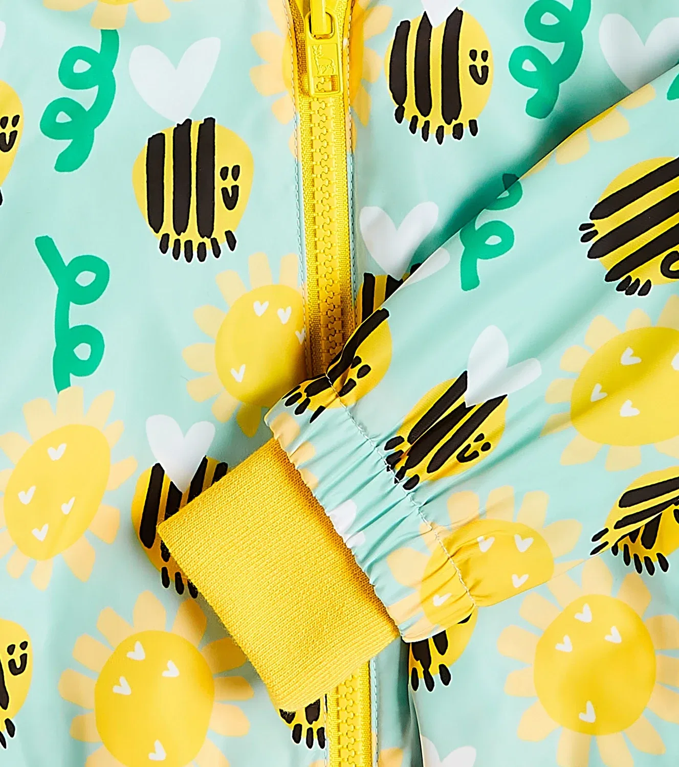 Легкая куртка с принтом Stella Mccartney Kids, бирюзовый — фото 3