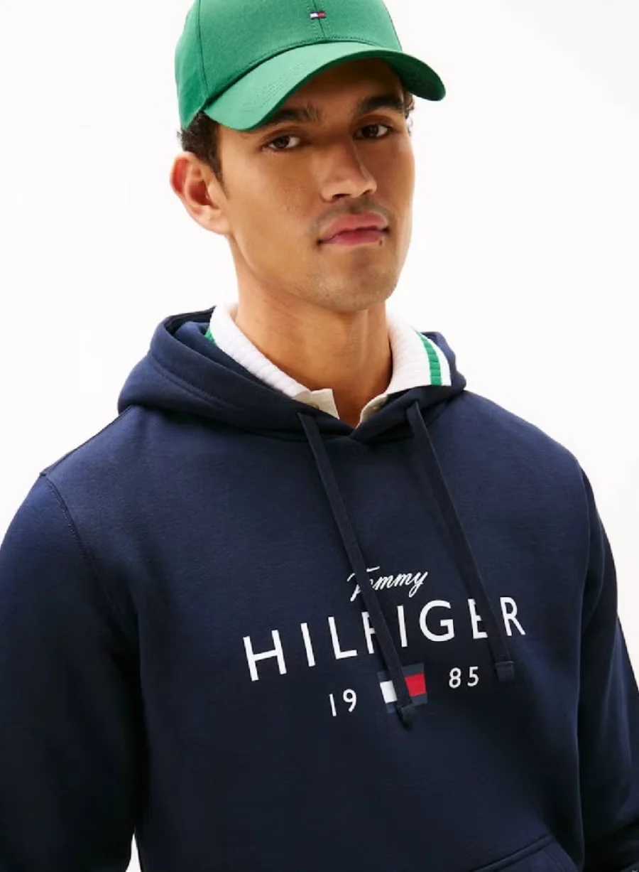 Худи Tommy Hilfiger Logo Graphic Flex, синий — фото 4