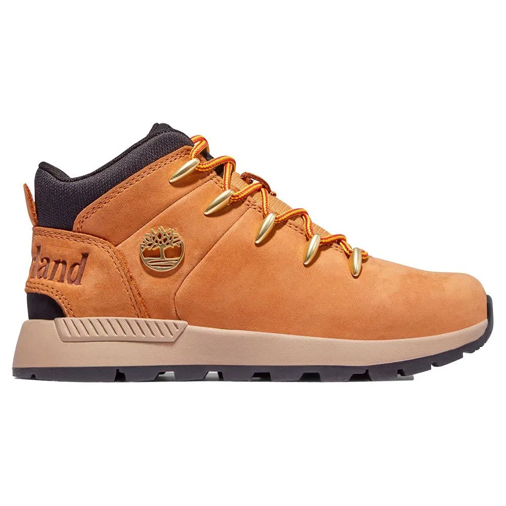 Детские ботинки для мальчиков с рифленой подошвой Sprint Trekker Mid Timberland, Brown — фото 3