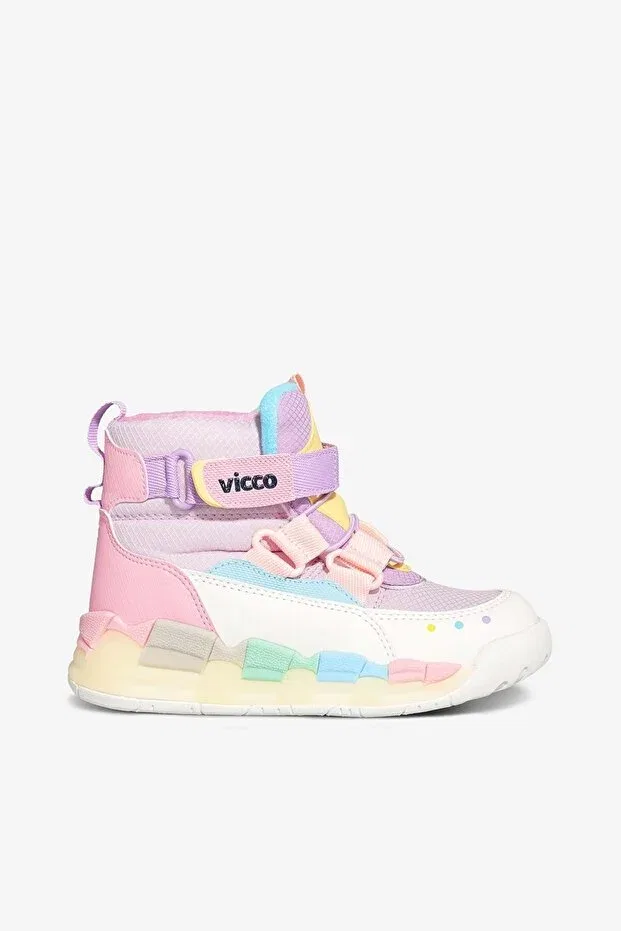 Детские ботинки для девочек на плоском ходу Vicco, White