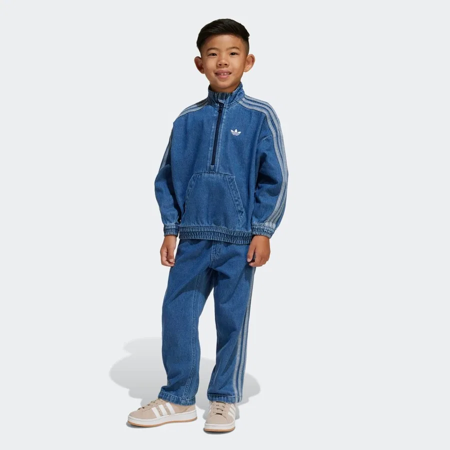 Детский спортивный комплект из двух предметов Denim Set adidas, Синий — фото 3
