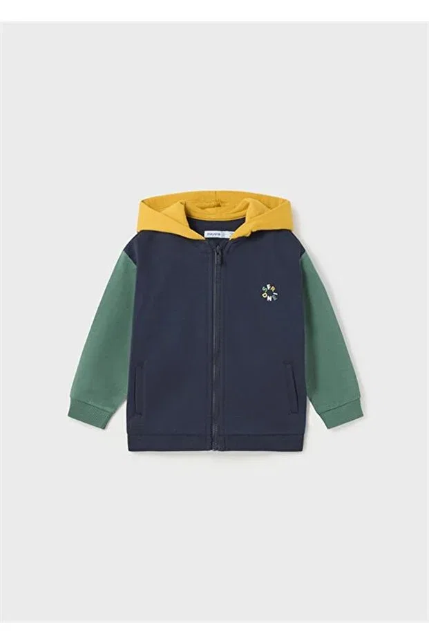 Детский спортивный комплект для мальчиков из 3 предметов Color Blocked Hooded Mayoral, Mixed — фото 2