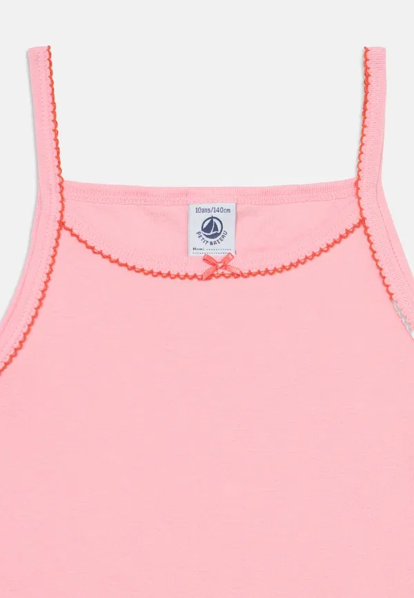 Майки 3 шт, хлопок, Chemises 3 pack, Petit Bateau, pink, розовый — фото 4