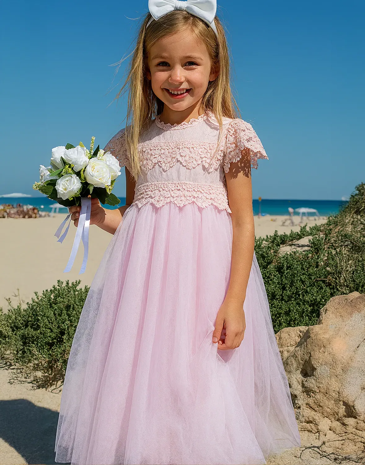 Детское платье для девочек Lilly + Bo, Pink