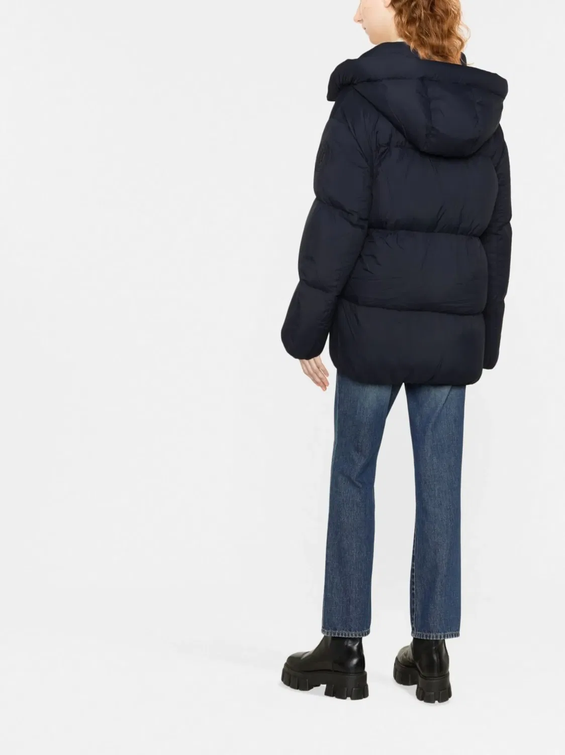 Утепленное Квадратное Пальто Tommy Hilfiger, синий — фото 4