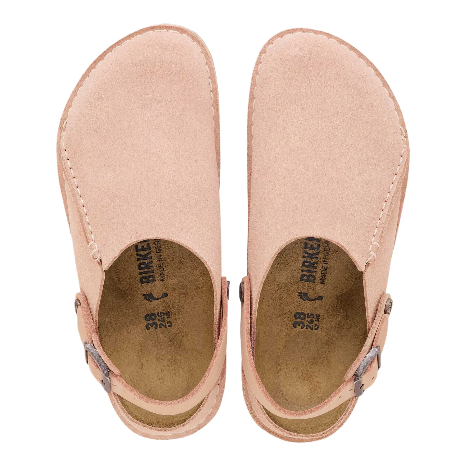 Детские кеды без застежки с принтом Birkenstock, Pink — фото 4