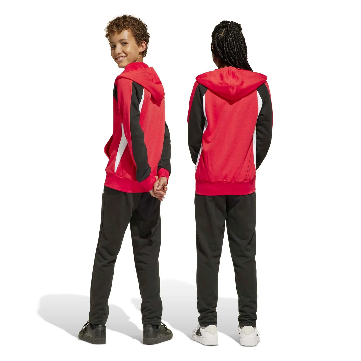 Детский спортивный костюм с цветовой блокировкой Colorblock FT Tracksuit Adidas, Rot — фото 3