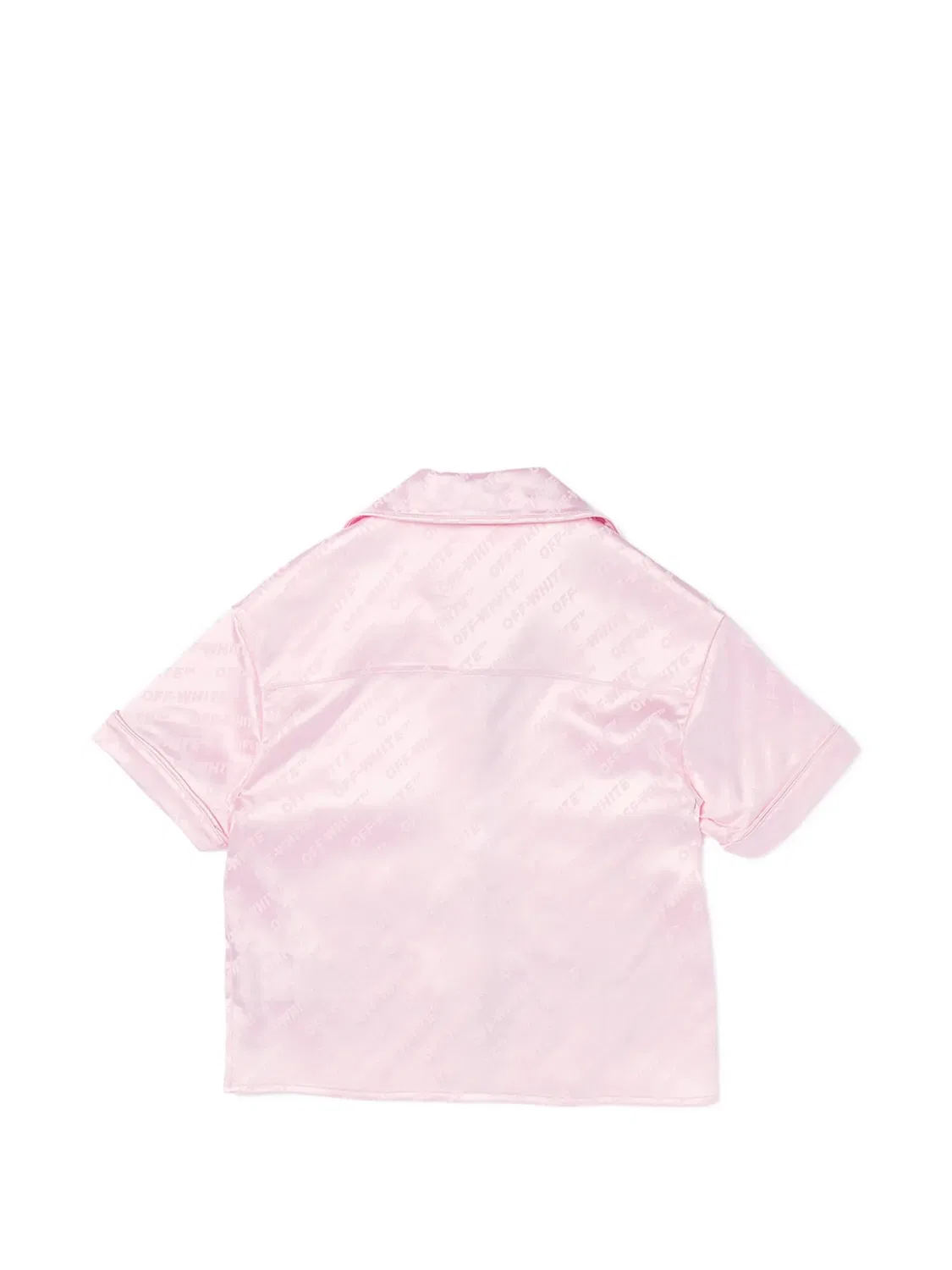 Рубашка с жаккардовым логотипом, розовая OFF-WHITE, розовый — фото 2