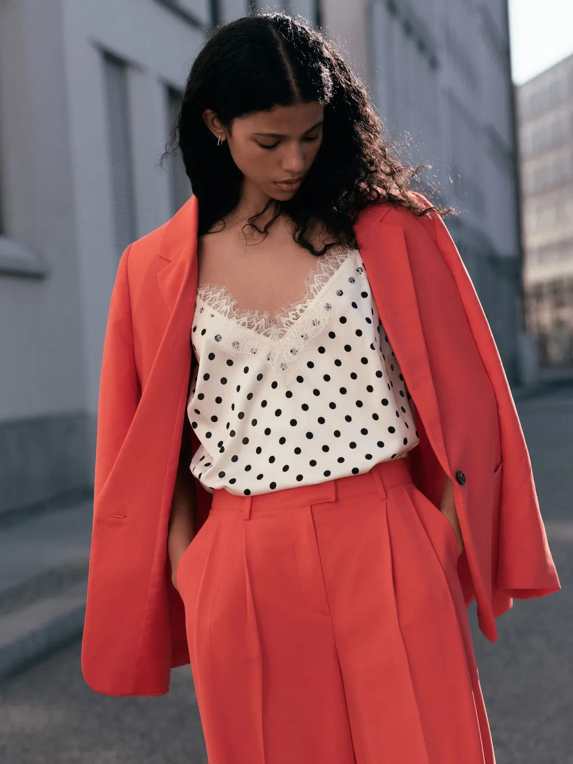 Блейзер однобортный Red Single Breasted Blazer Next, красный