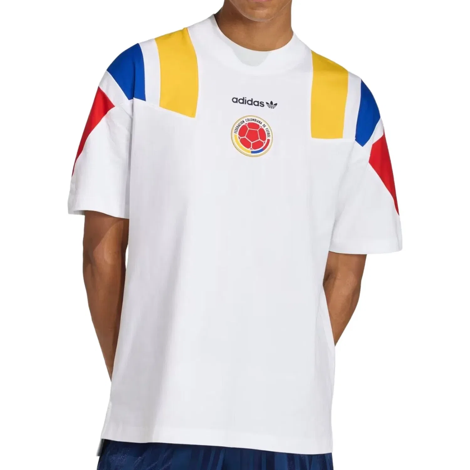 Мужская футболка с коротким рукавом Adidas Colombia EQT T-Shirt Asia Sizing, белый — фото 2