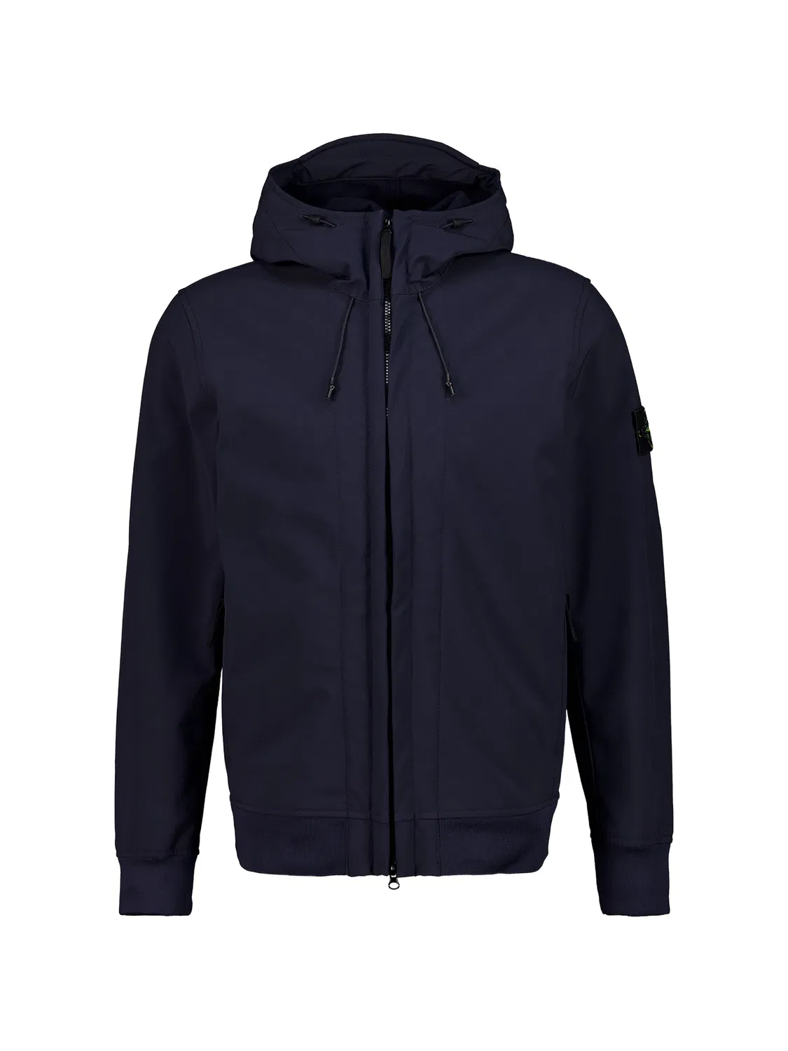 Куртка с капюшоном Soft Shell-R синяя Stone Island, синий