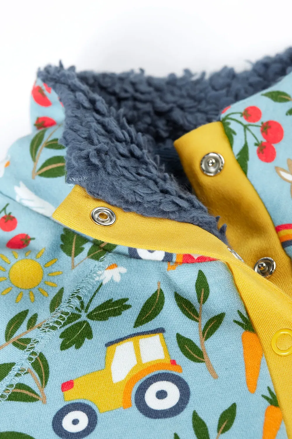 Флисовый уютный свитшот Snuggle Fleece Frugi, Blue — фото 3