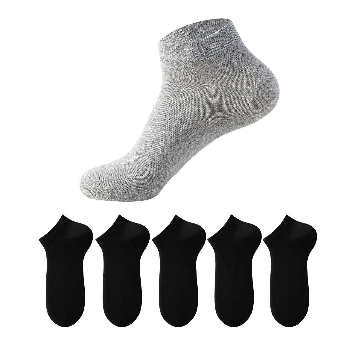 Детские носки-невидимки [5 Pack]5 Black MIIOW