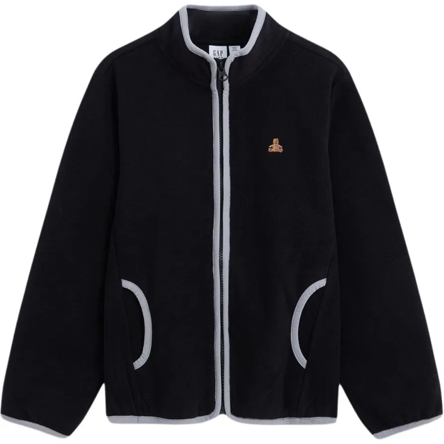 Детский свитшот с воротником-стойкой GAP, Black