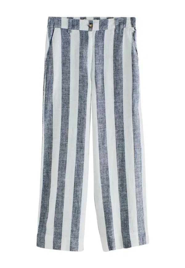 Брюки полосатые Trousers Next Ecru Stripe, синий — фото 4