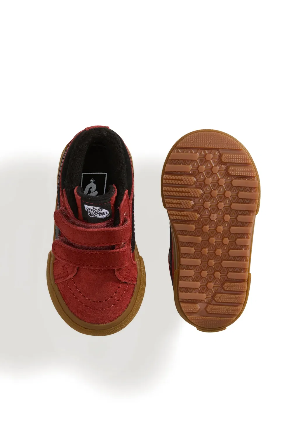 Кроссовки Sk8-Mid reissue с застежкой-липучкой и утеплителем. Унисекс Vans, Dark Red — фото 3