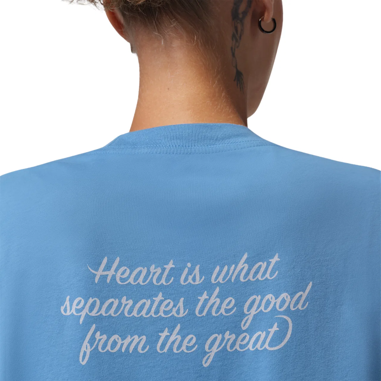 Женская футболка свободного кроя Jordan Brooklyn GF GFX Tee, Blue Beyond — фото 4