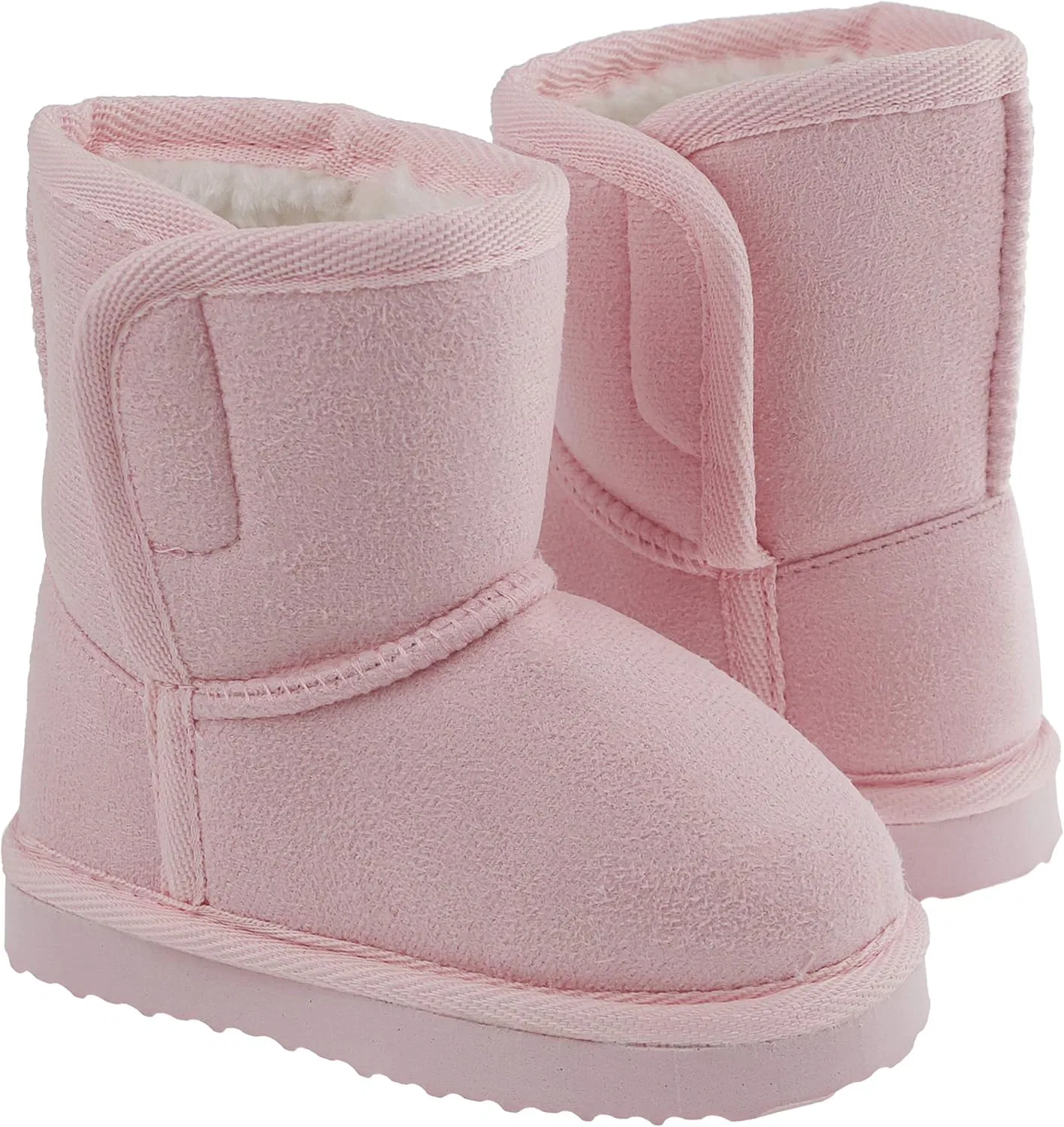 Детские ботинки на подкладке для девочек Capelli New York, Light Pink Velcro