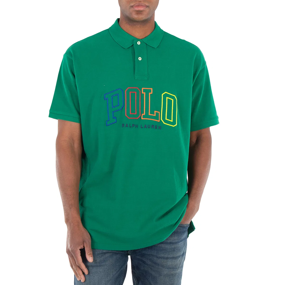 Поло с логотипом Big Fit Mesh Polo Shirt Polo Ralph Lauren, Green