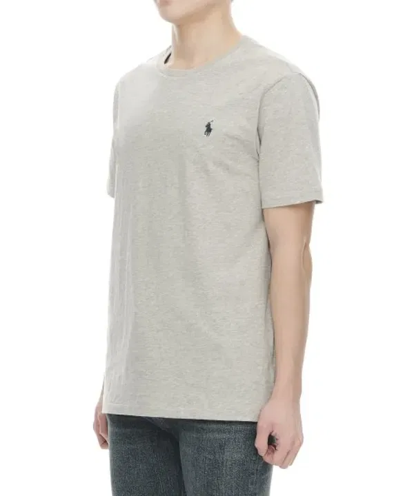 Футболка с коротким рукавом, slim fit, Polo Ralph Lauren, серый — фото 2