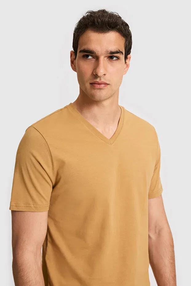 Мужская футболка с v-образным вырезом U.S. Polo Assn., Coconut — фото 2