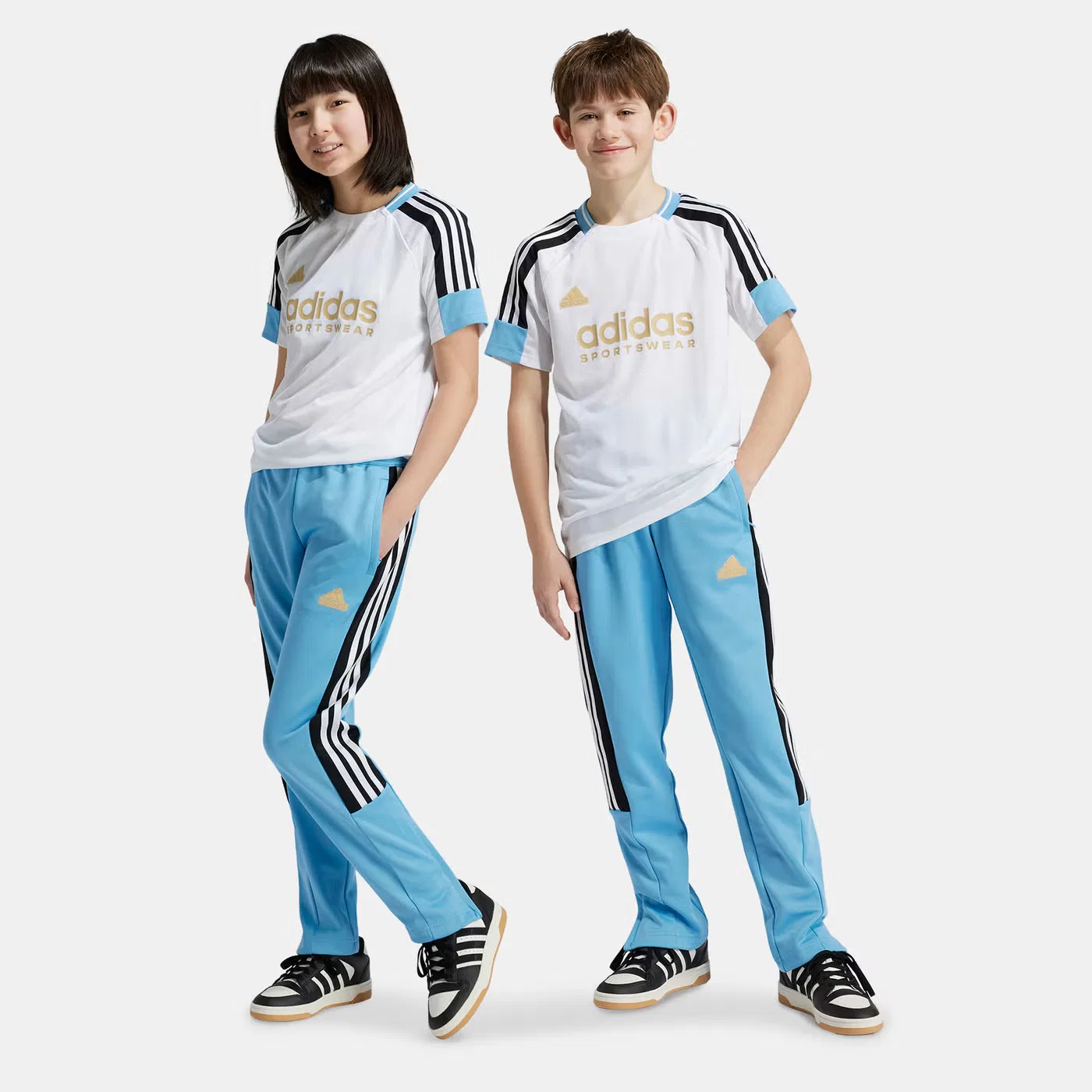 Штаны спортивные с принтом Tiro Nations Pack Adidas, синий