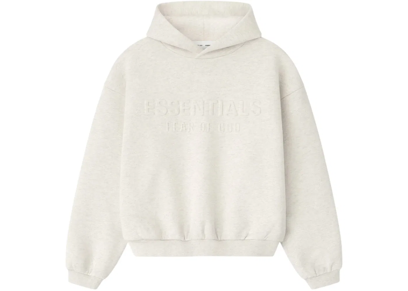 Детский худи с принтом Embossed Classic Hoodie Fear of God, Oatmeal Heather