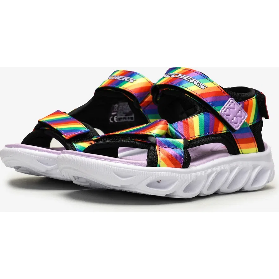 Светящиеся сандалии с ремешками Hypno-Splash - Rainbow Lights Skechers, Черный — фото 3