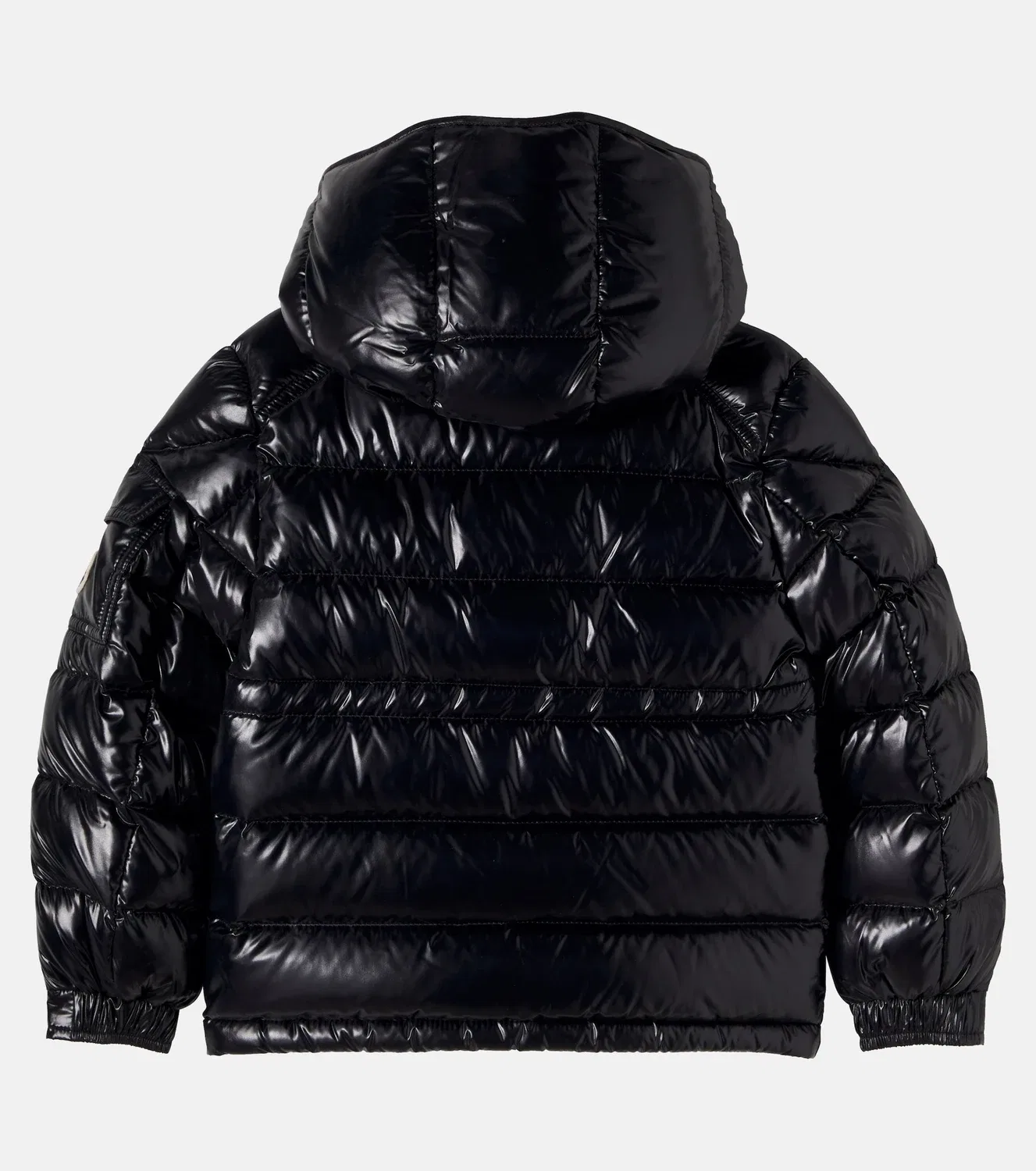Пуховик с простежкой Maire Moncler Enfant, черный — фото 3