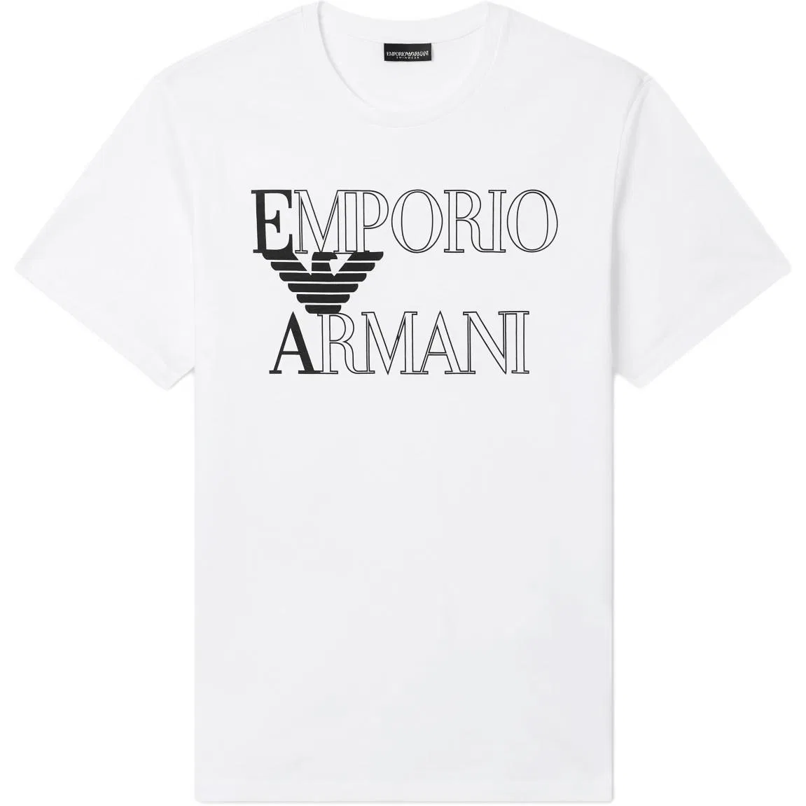 Мужская футболка хлопковая Emporio Armani Beachwear, White